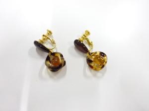 本鼈甲　イヤリング